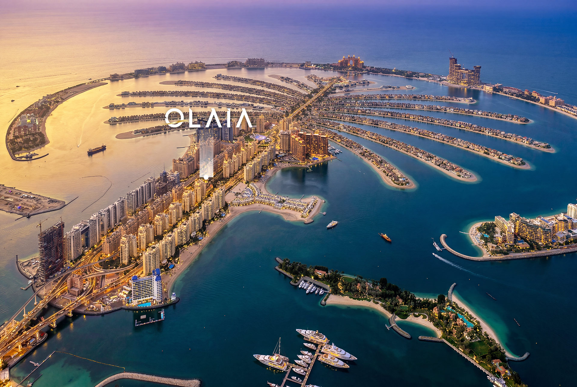 Palm Jumeirah Olaia Location